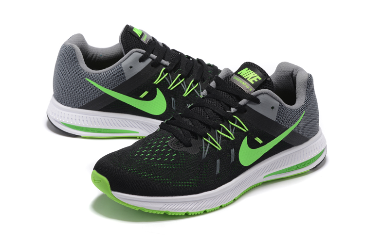 Nike Zoom Winflo 2 Black Green Grey Shoes